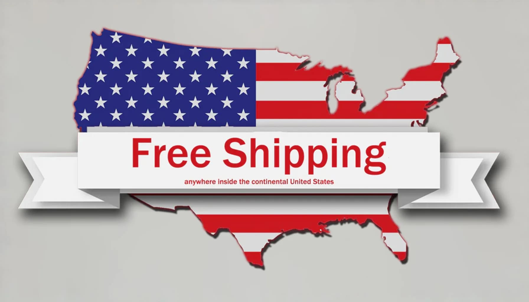 Free shipping anywhere inside the continental United States